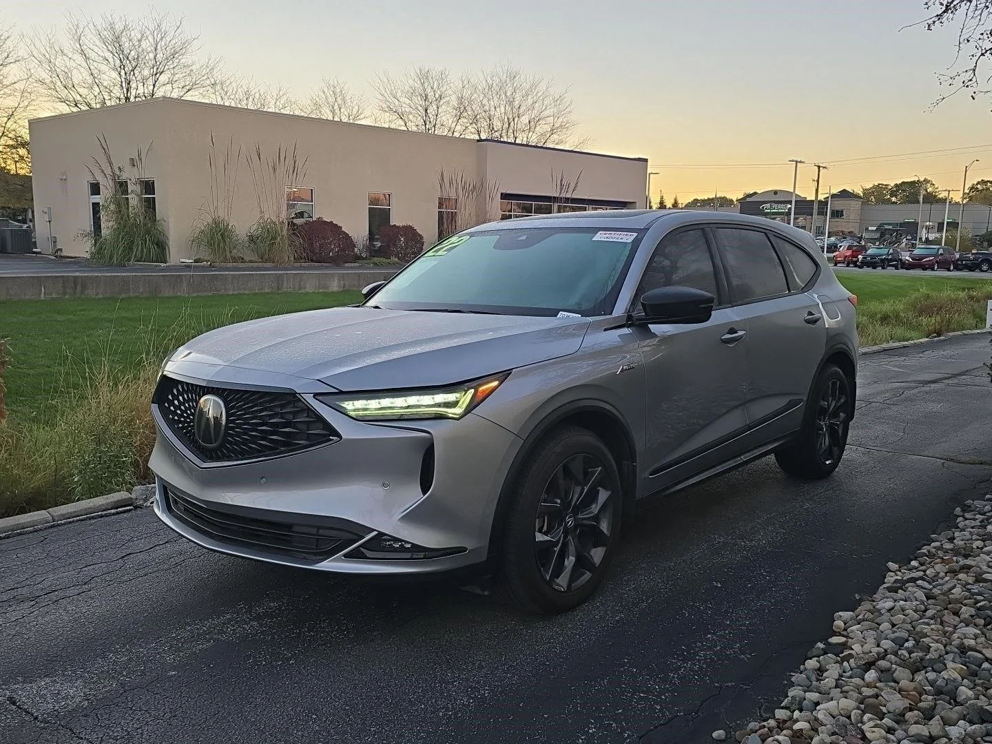Used 2022 Lunar Silver Metallic Acura SH-AWD A-SPEC image 3