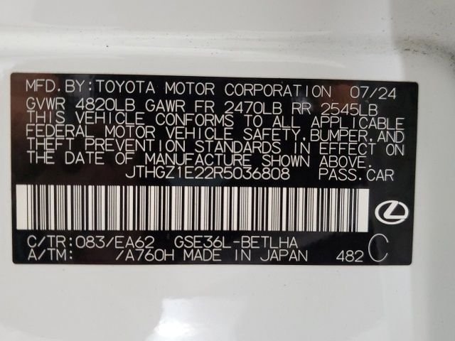 Certified Used 2024 White Lexus 350 F SPORT image 31