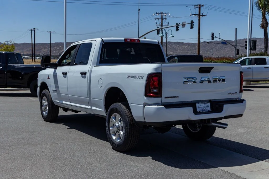 New 2026 Bright White Clear-Coat Exterior Paint RAM Big Horn Sport Appearance image 6