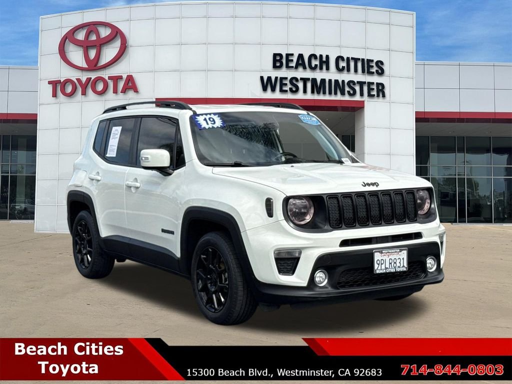 Used 2019 Jeep Renegade Altitude Package with VIN ZACNJABB9KPK16026 for sale in Westminster, CA