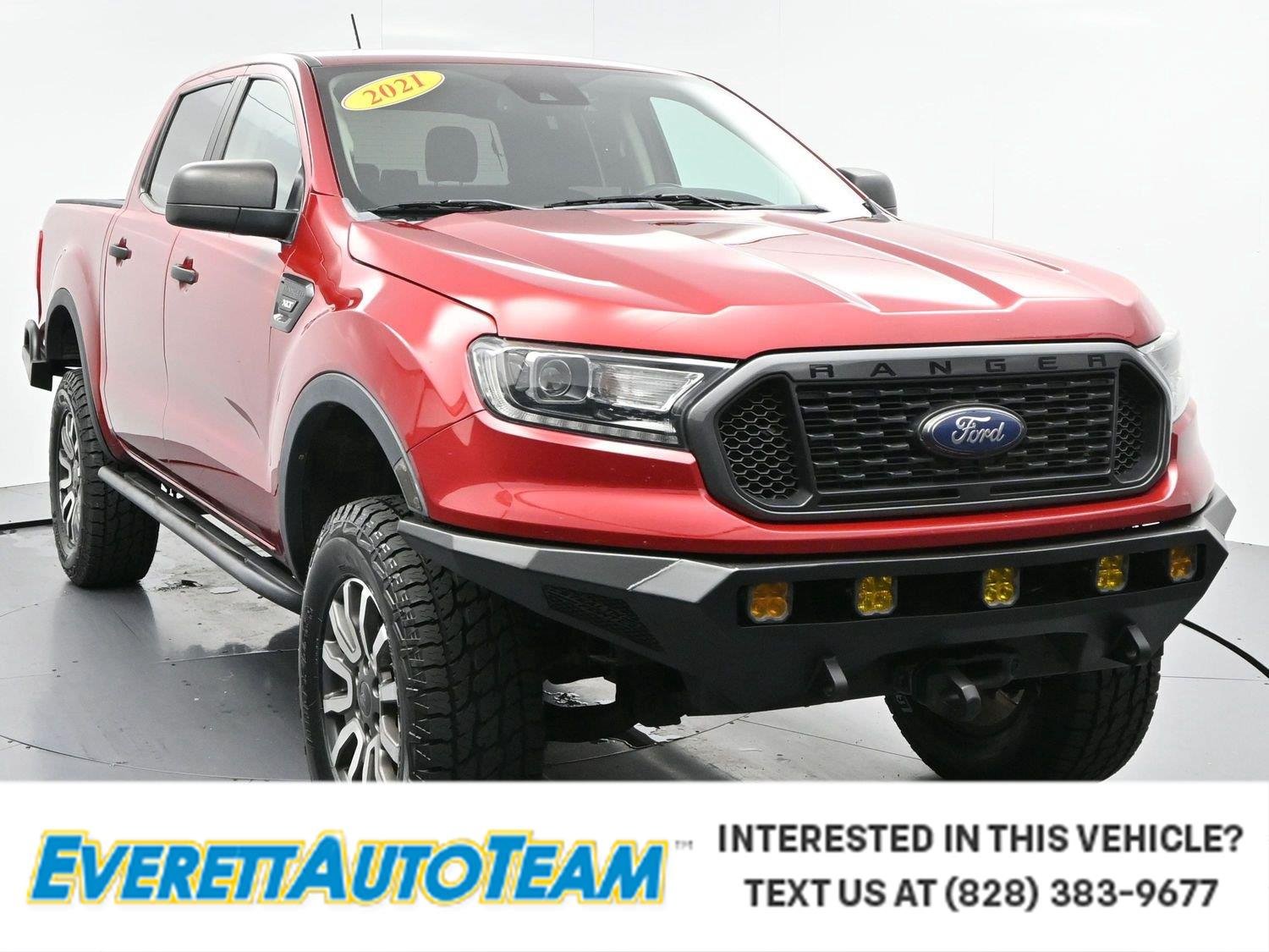 Used 2021 Rapid Red Metallic Tinted Clearcoat Ford XLT image 1