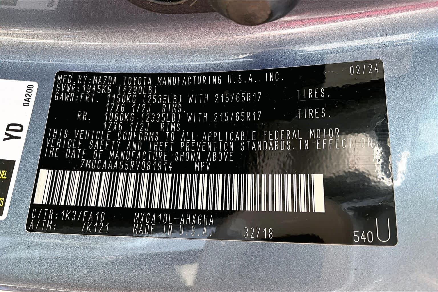 Used 2024 Celestite Toyota LE image 34