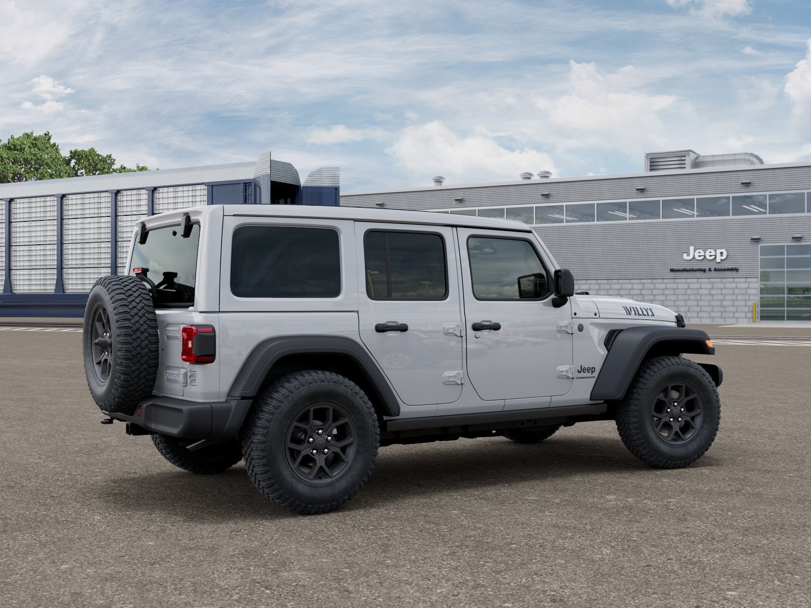 New 2026 Bright White Clear-Coat Exterior Paint Jeep Willys image 4