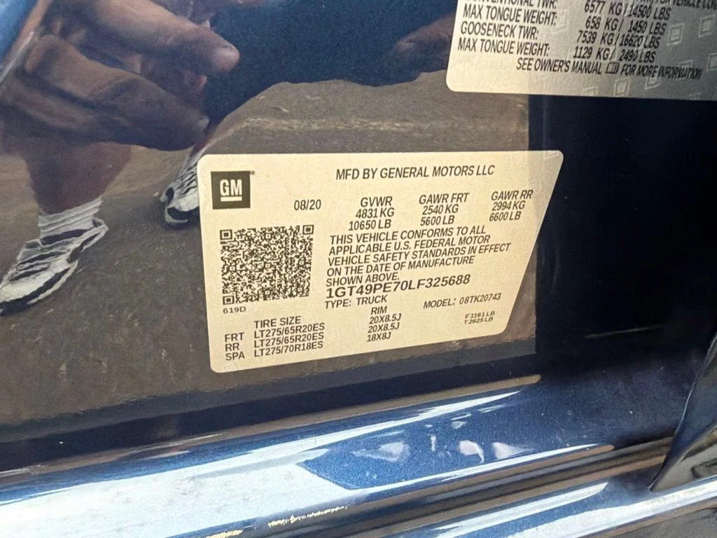 Used 2020 Blue GMC AT4 image 9