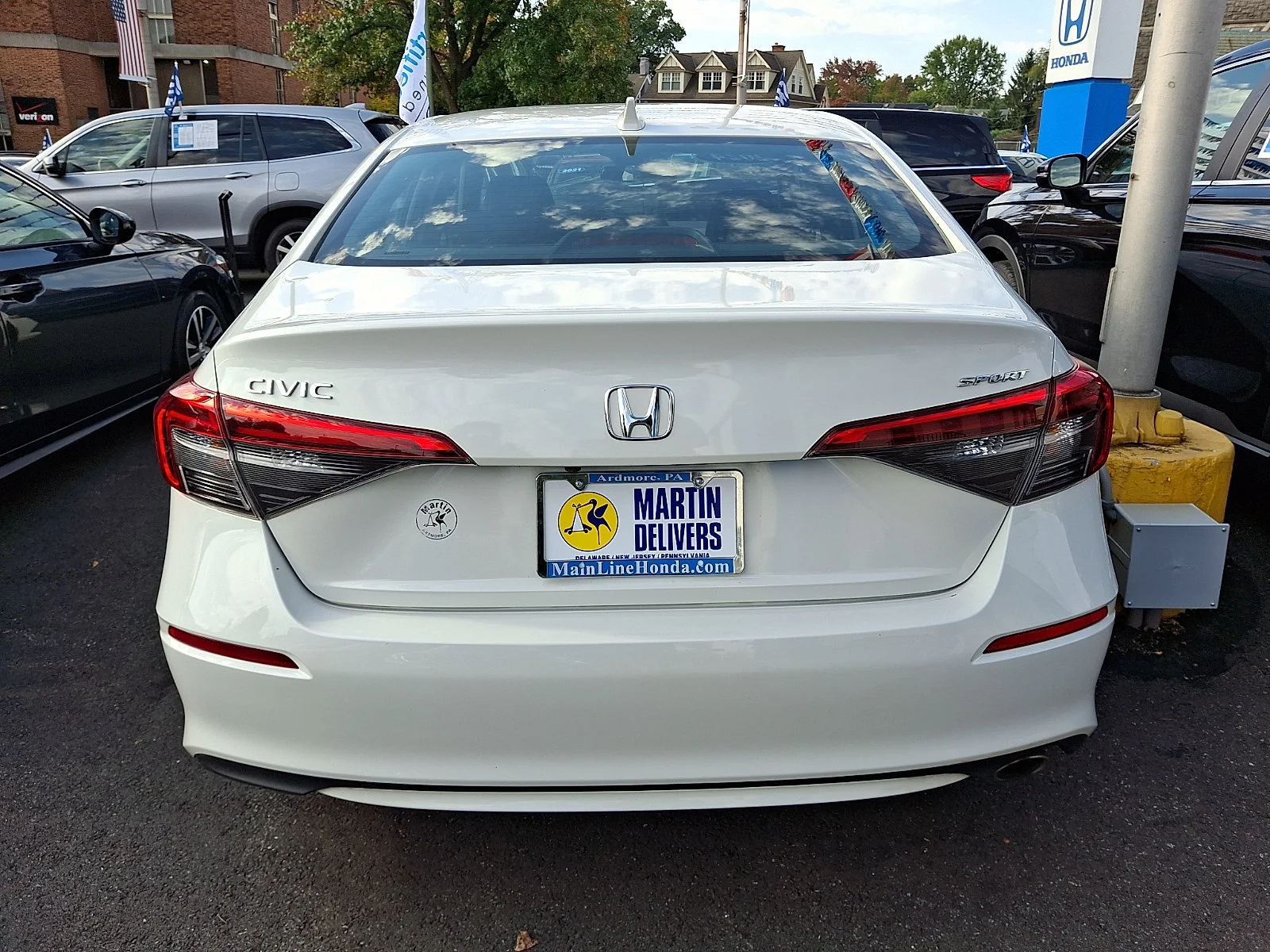 Certified Used 2024 Platinum White Pearl Honda Sport image 3