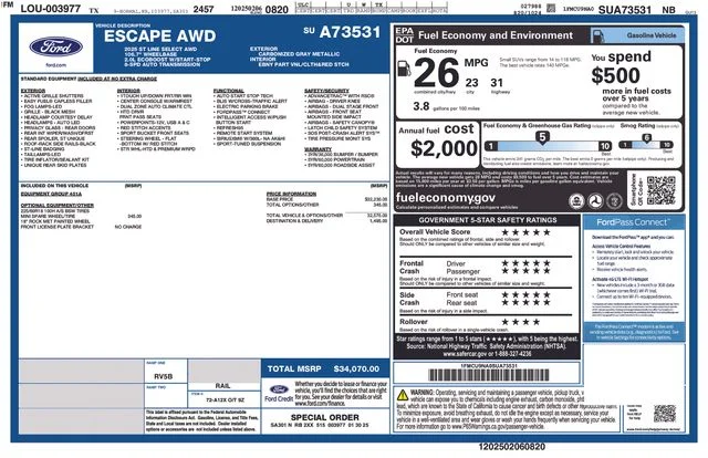 Used 2025 Carbonized Gray Metallic Ford ST-Line Select image 40