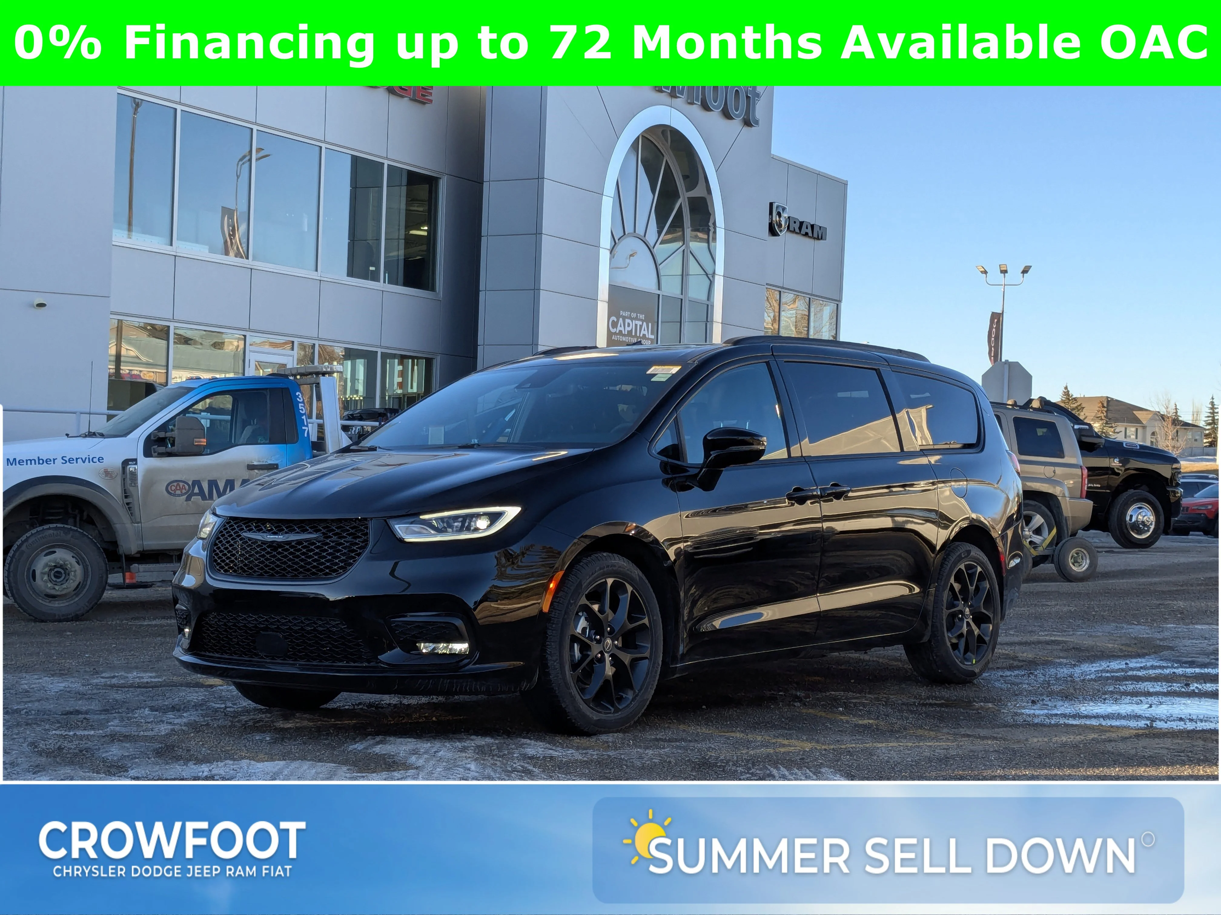 New 2026 Black Chrysler Select - PANORAMIC SUNROOF - POWER SLIDING DOORS - S APP PKGE & TONS MORE! image 1