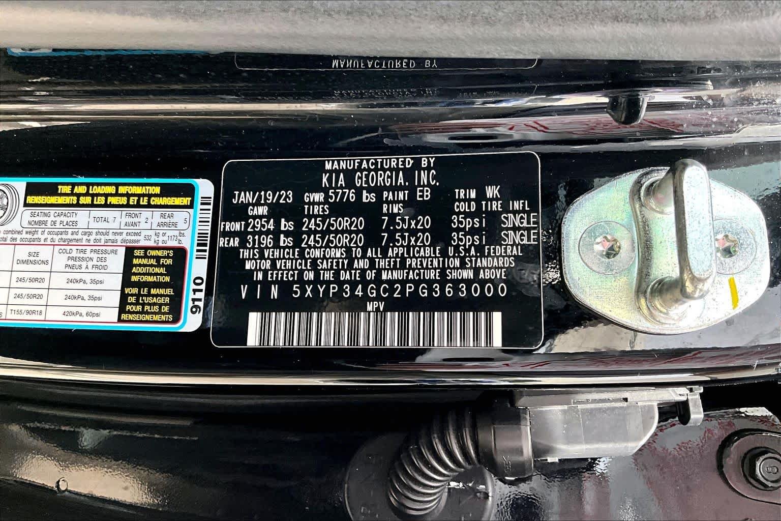 Used 2023 Ebony Black Kia EX image 38
