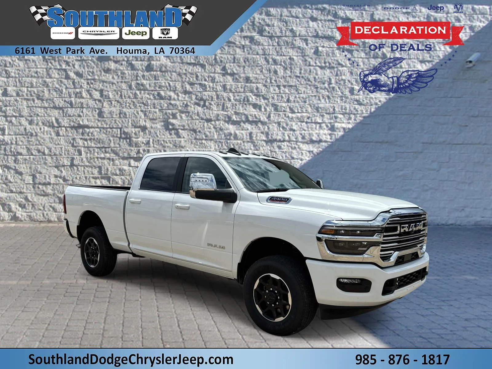 New 2026 Bright White Clear-Coat Exterior Paint RAM Laramie image 1