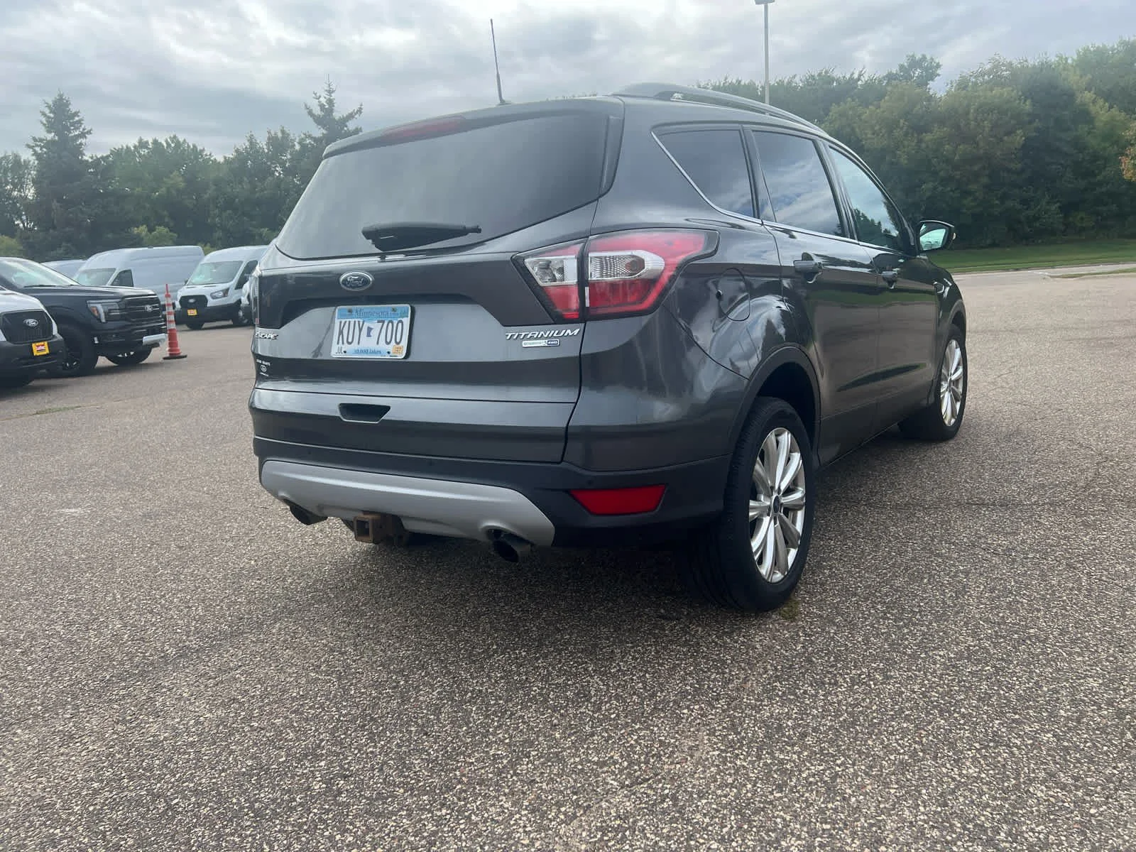 Used 2017 Magnetic Metallic Ford Titanium image 6