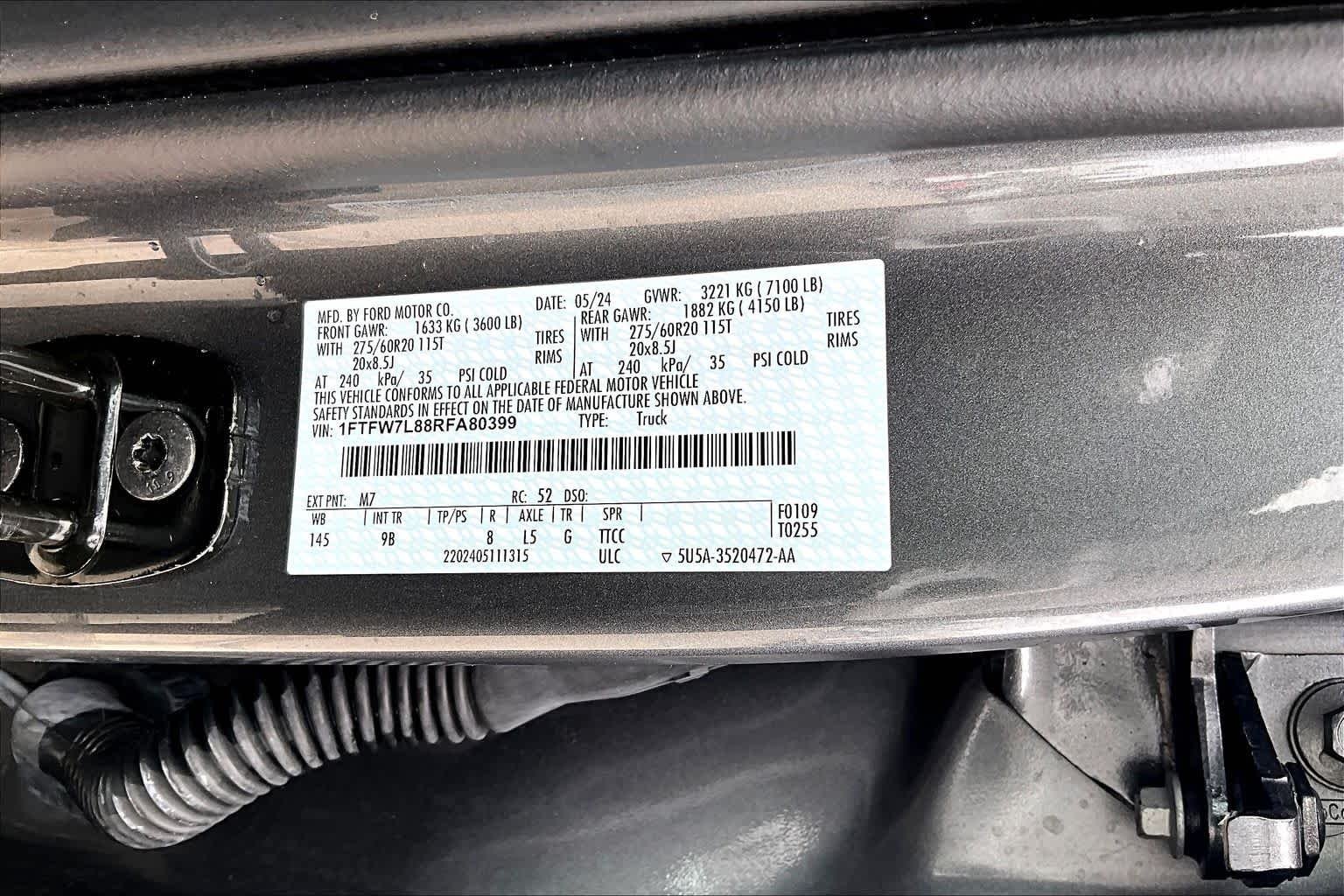 Used 2024 Carbonized Gray Metallic Ford Platinum image 34