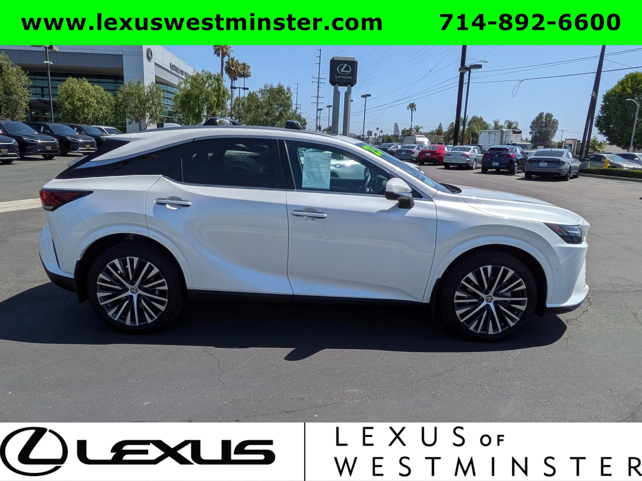 Certified Used 2025 White Lexus RX 350h Premium Plus image 4