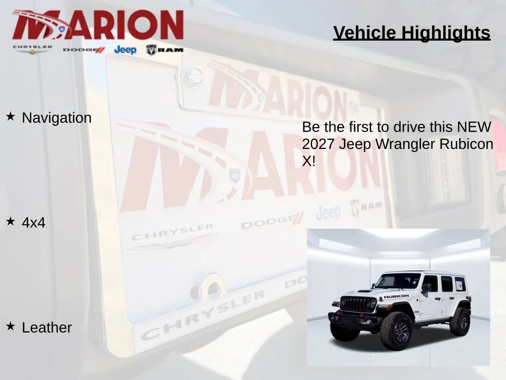 New 2027 White Jeep Rubicon X image 5