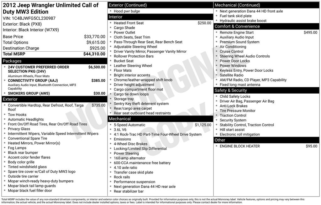 Used 2012 Black Jeep Unlimited Rubicon image 9