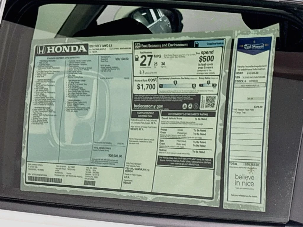 New 2027 Platinum White Pearl Honda LX image 23