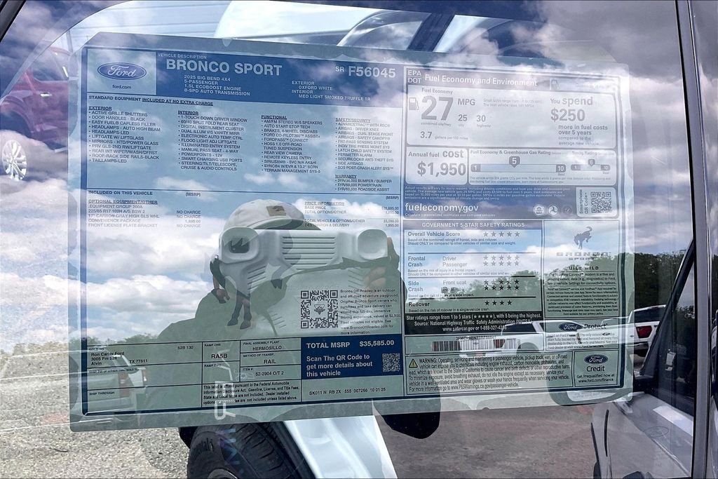 New 2025 Ford Bronco Sport Big Bend 4D Sport Utility