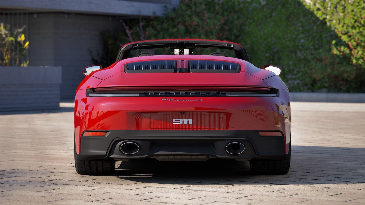 New 2027 Guards Red Porsche Carrera 4S Cabriolet image 7