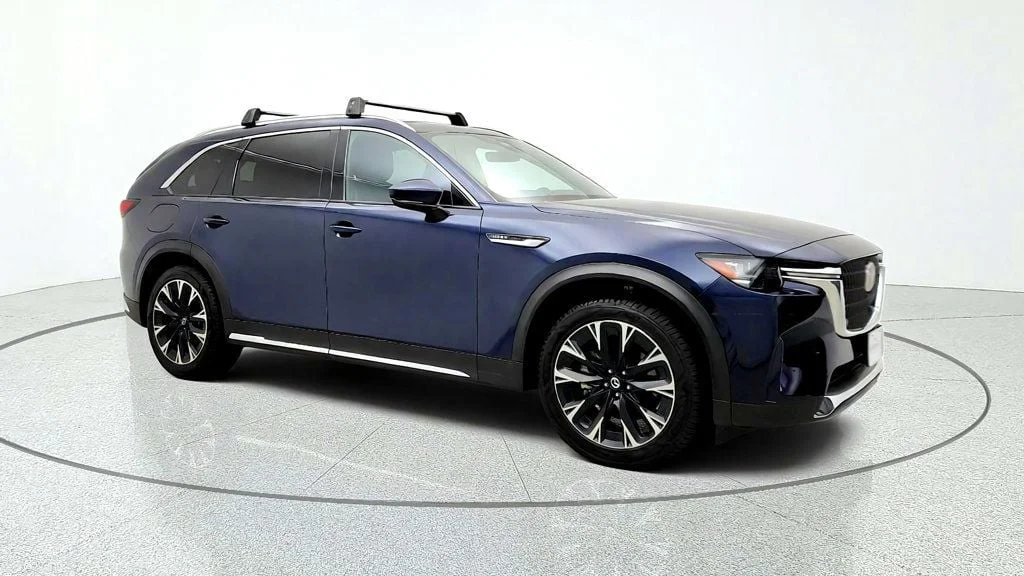Used 2024 Deep Crystal Blue Mica Mazda Premium Plus AWD image 3