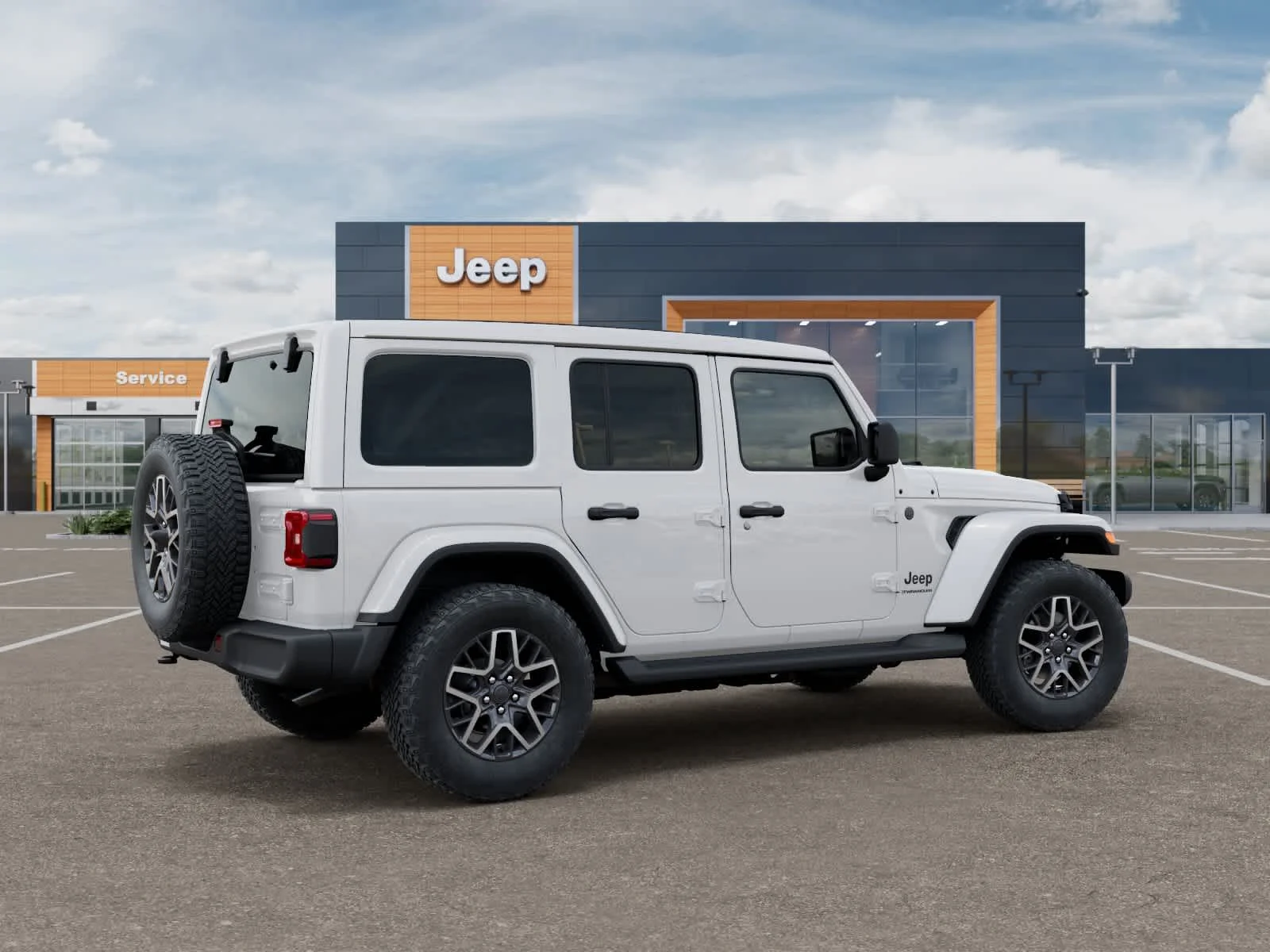 New 2027 Bright White Clearcoat Jeep Sahara image 4