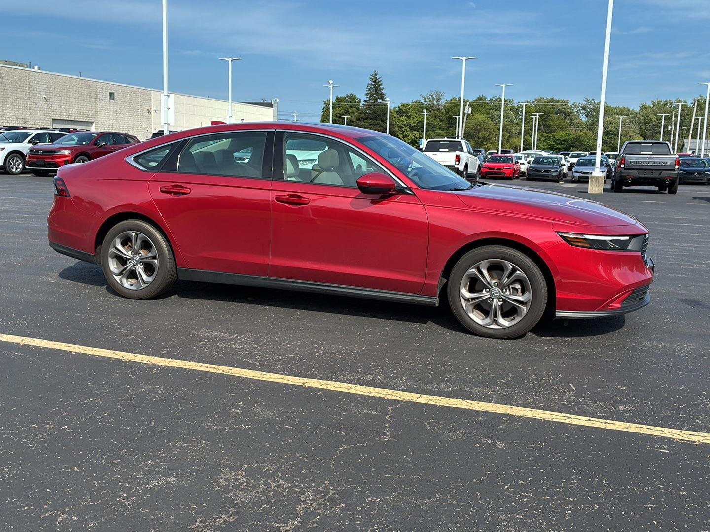 Used 2023 Radiant Red Metallic Honda EX image 20