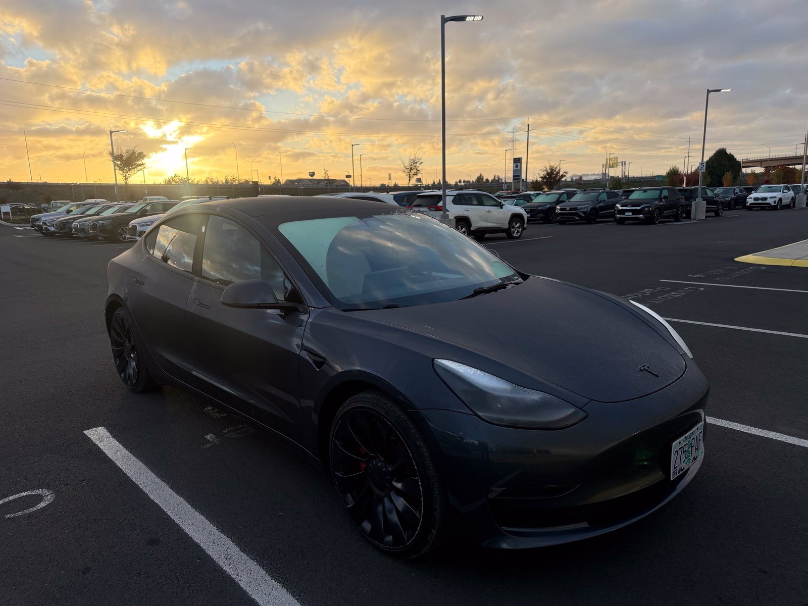 Used 2023 Gray Tesla Performance image 7