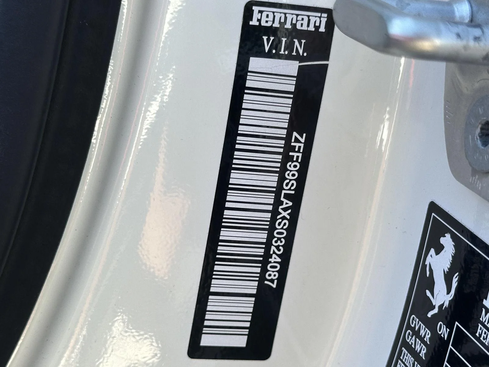 Used 2025 Bianco Cervino Ferrari  image 56