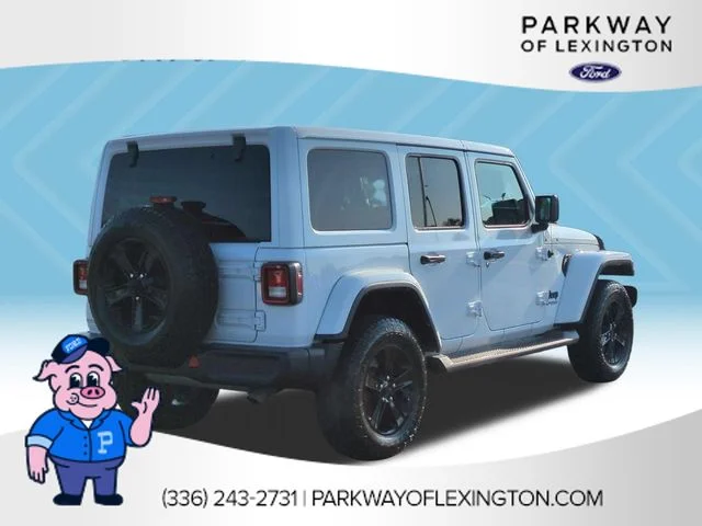 Used 2021 White Jeep Unlimited Sahara Altitude image 5