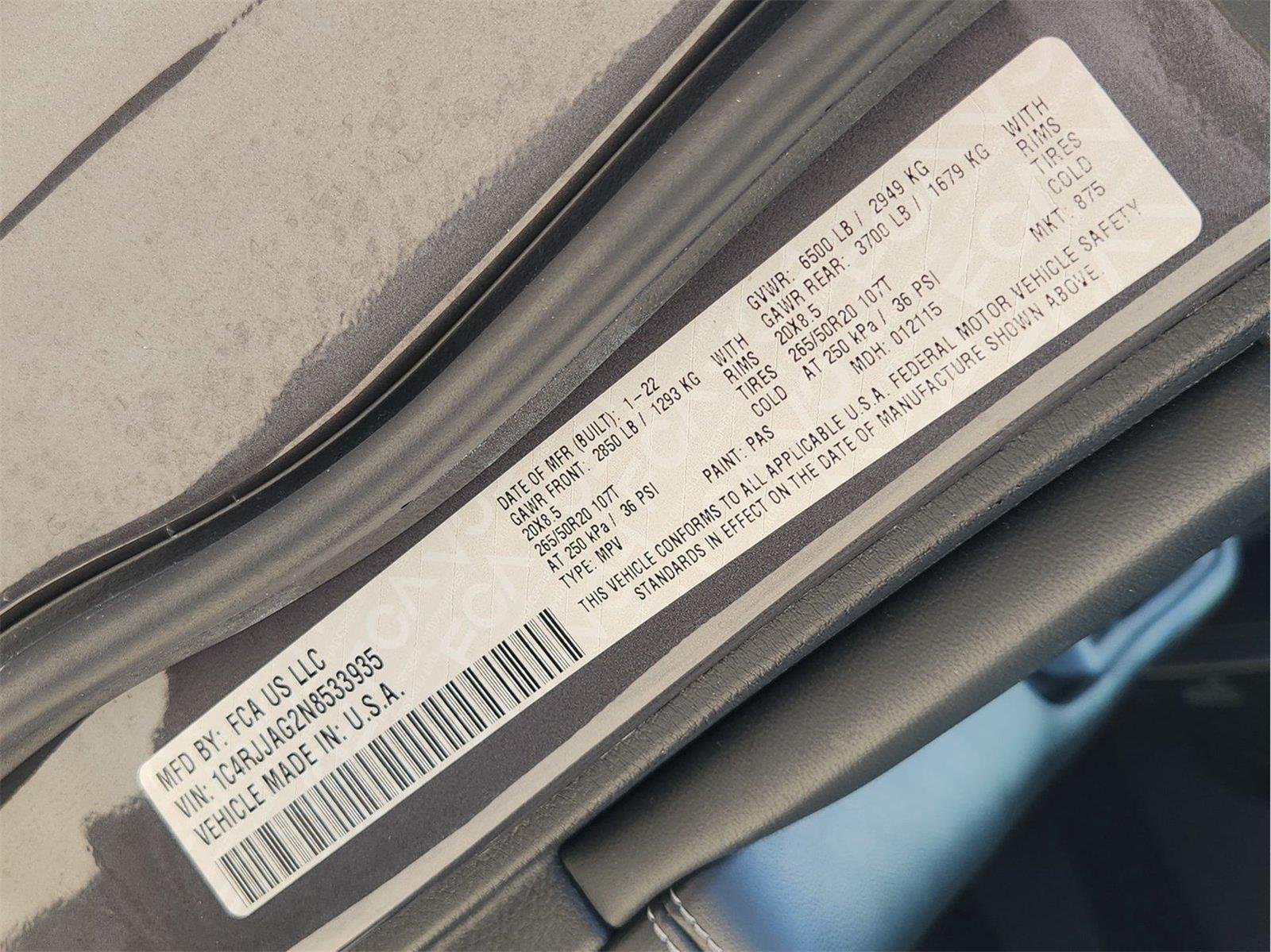 2022 Jeep Grand Cherokee L Altitude 4x2 Gray at AutoNation Chrysler Jeep Dodge Ram Spring