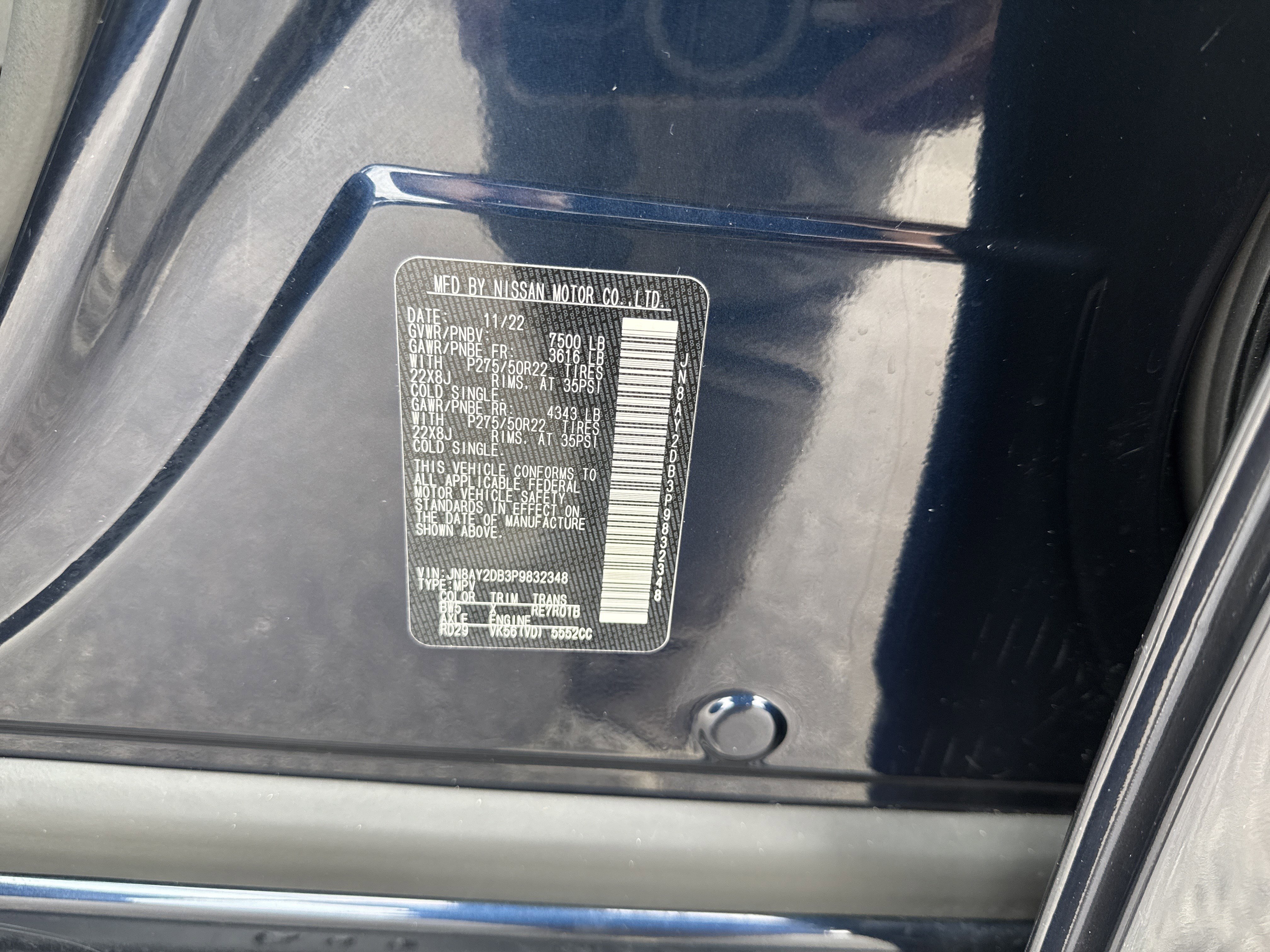 Used 2023 Hermosa Blue Pearl Nissan Platinum image 35