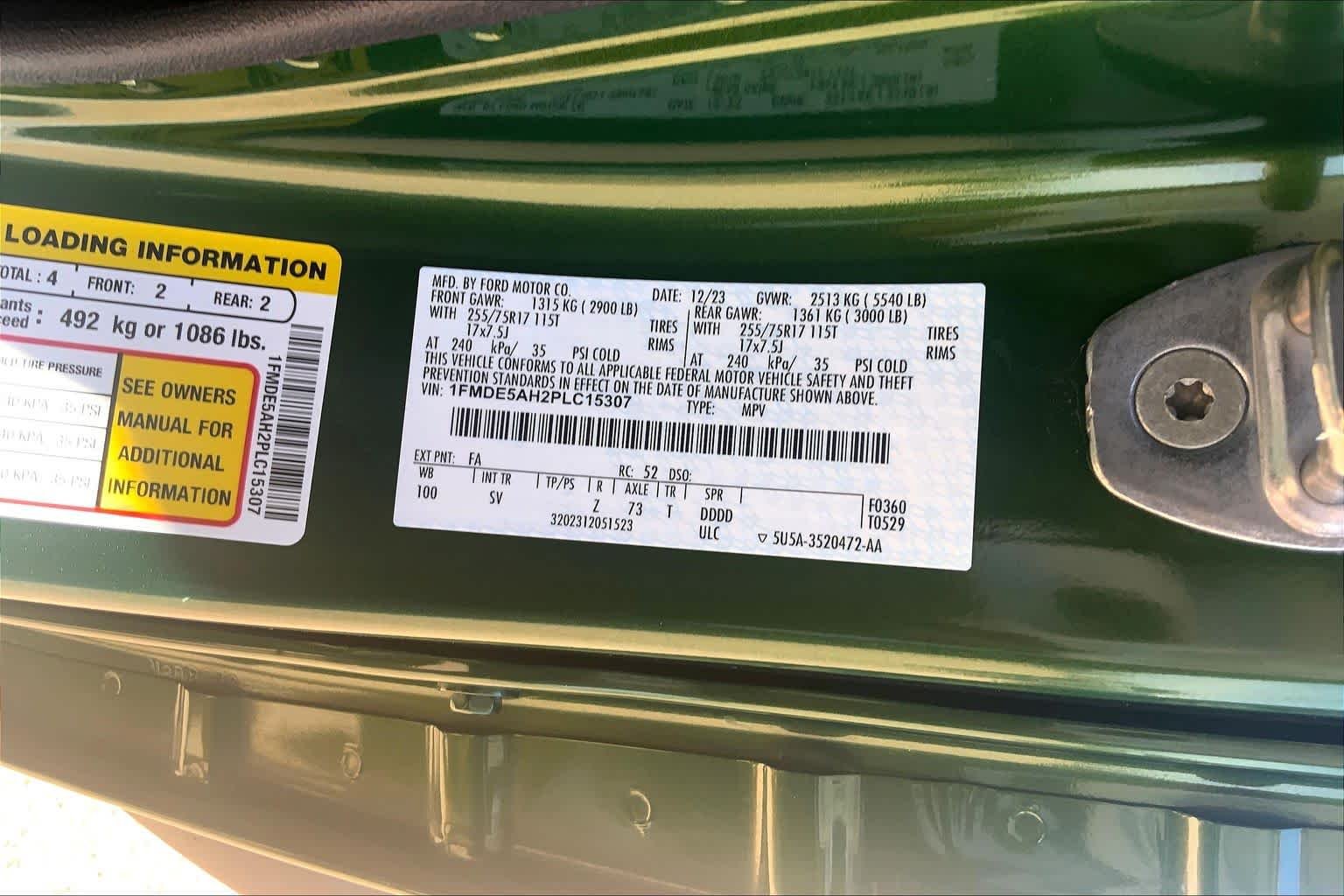 Used 2023 Eruption Green Metallic Ford Big Bend image 37
