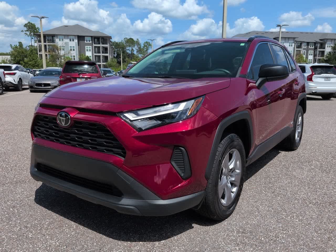 Certified Used 2025 Ruby Flare Pearl Toyota Hybrid LE image 2