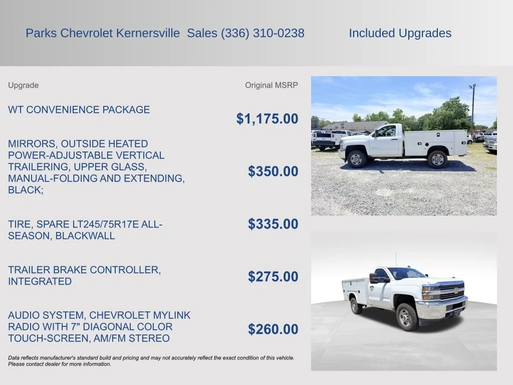 Used 2017 White Chevrolet Work Truck image 4