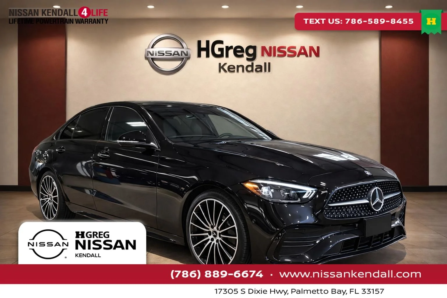 Used 2024 Black Mercedes-Benz C 300 image 1