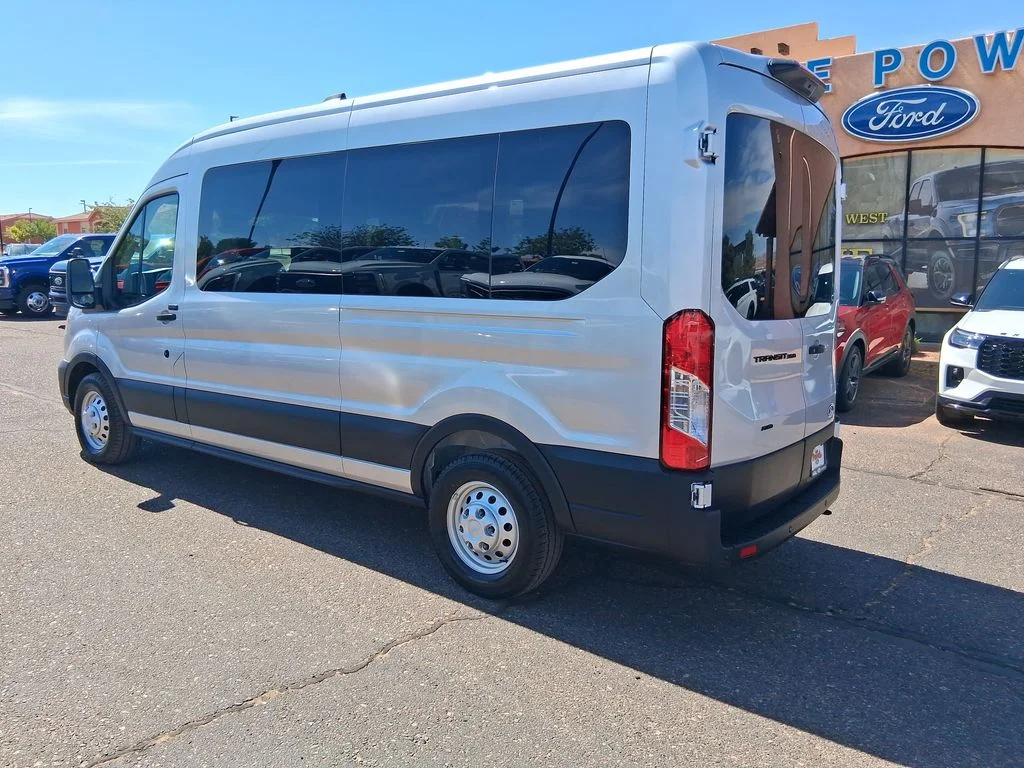New 2026 Ingot Silver Metallic Ford Passenger Van XL image 3
