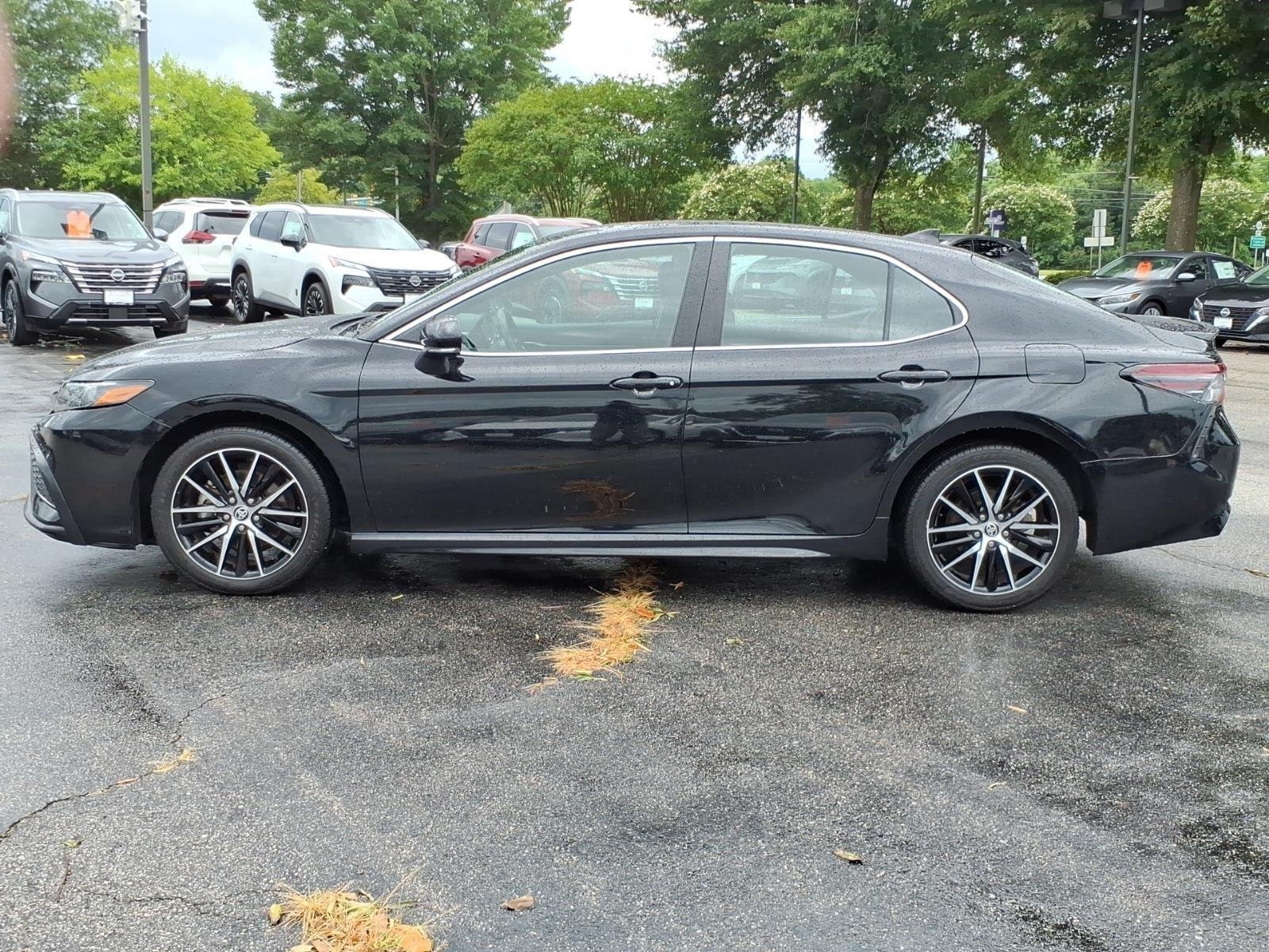 Used 2024 Midnight Black Metallic Toyota SE image 3