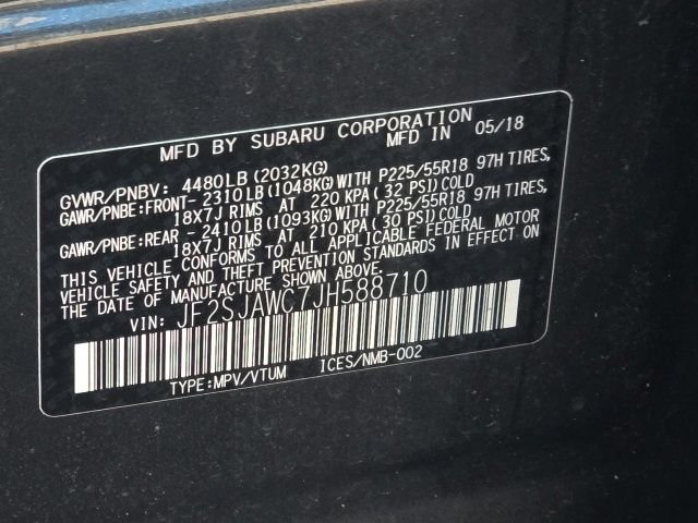 Used 2018 Gray Subaru 2.5i Touring image 10
