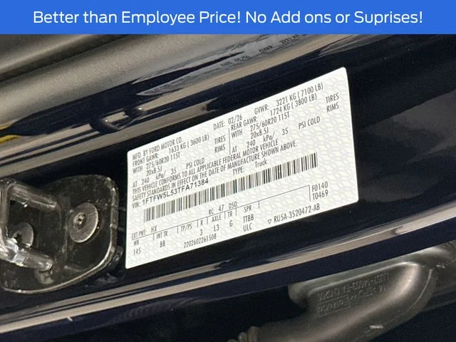New 2026 Antimatter Blue Metallic Ford Lariat® image 67