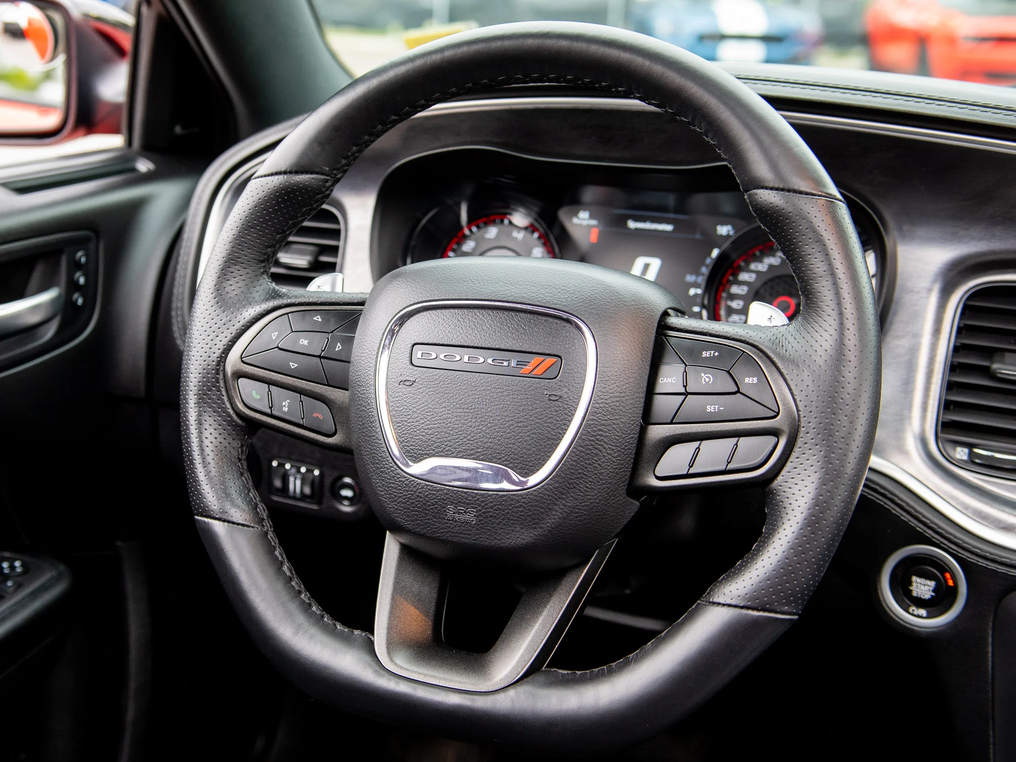 Used 2023 go mango Dodge Scat Pack 392* | 6.4L HEMI V8 | 485 HP | Brembo Brakes | Sunroof | image 5