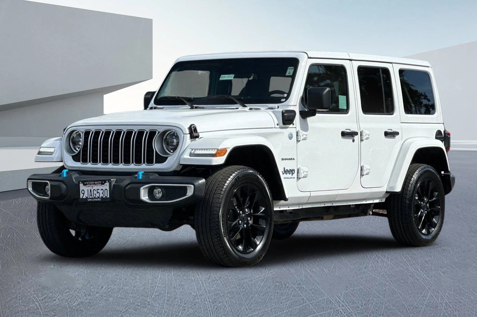 Used 2024 Bright White Clearcoat Jeep Sahara 4xe image 8