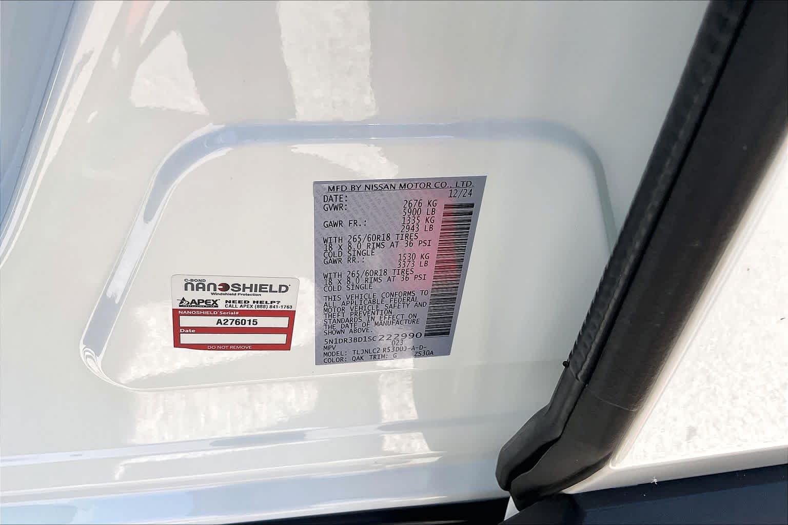 Used 2025 Glacier White Nissan Rock Creek image 34