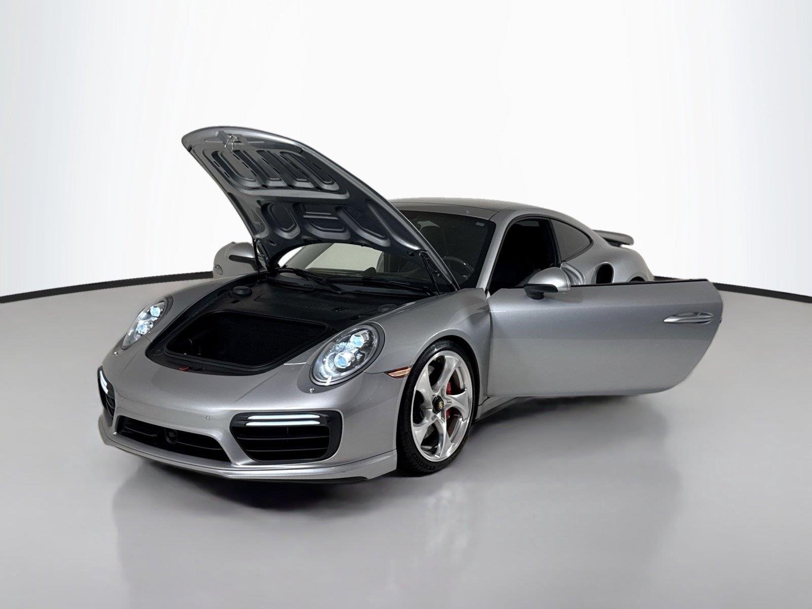 Used 2017 Rhodium Silver Metallic Porsche Turbo | Upgraded Exhaust | Upgraded Wheels | Sunroof image 43