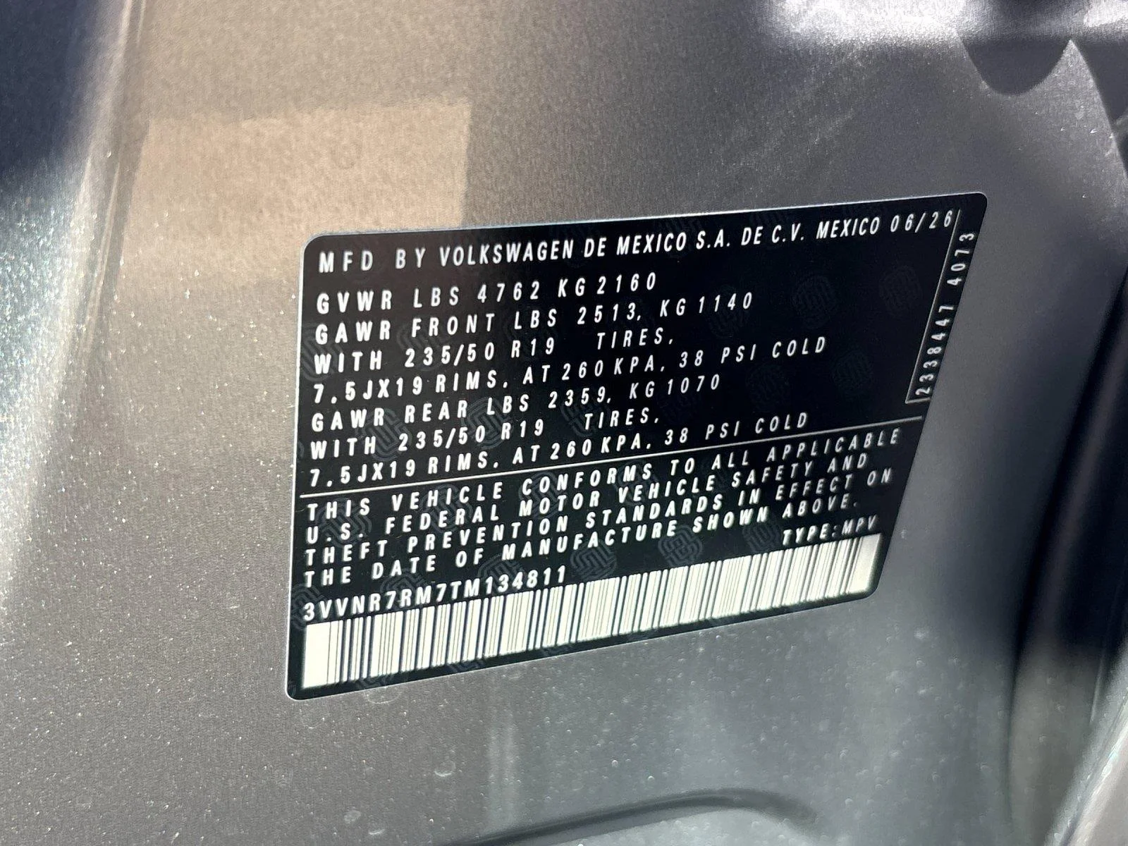 New 2026 pyrite silver metallic Volkswagen SE image 12