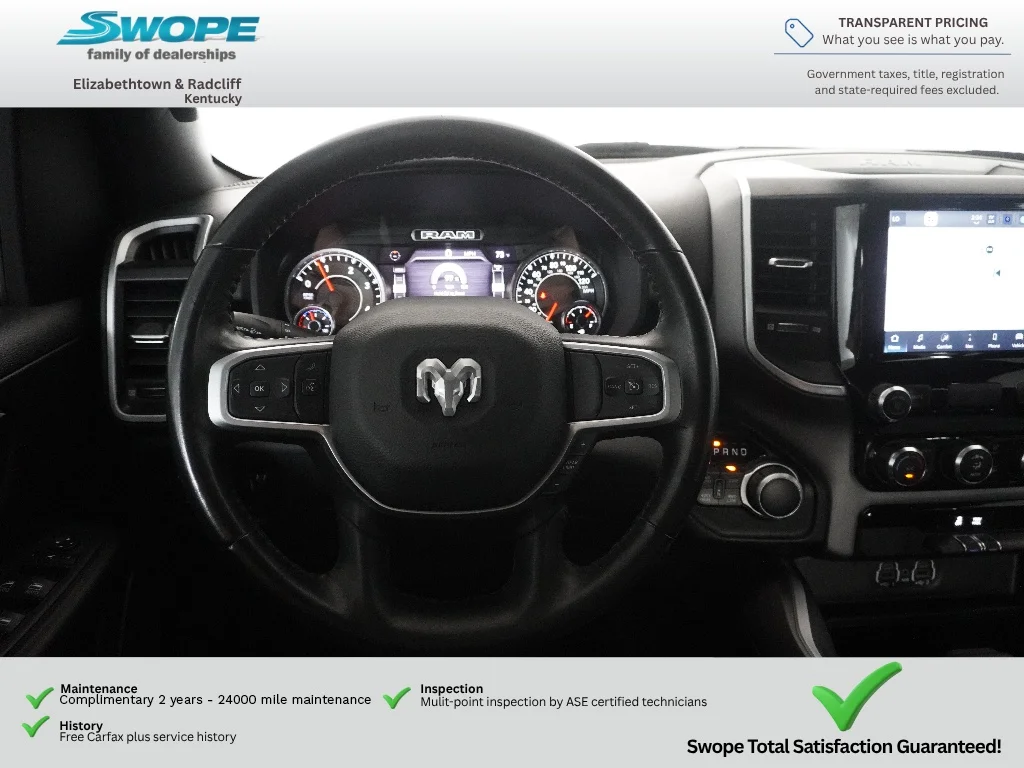 Used 2022 Bright White Clearcoat Ram Big Horn image 16