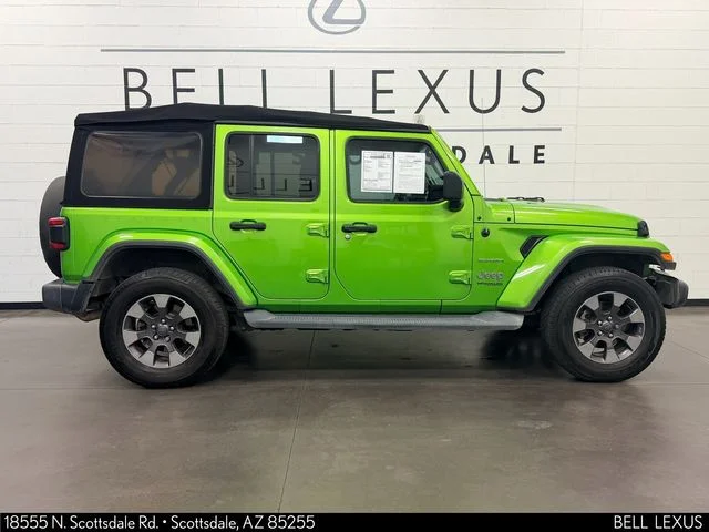 Used 2018 Green Jeep Unlimited Sahara image 3