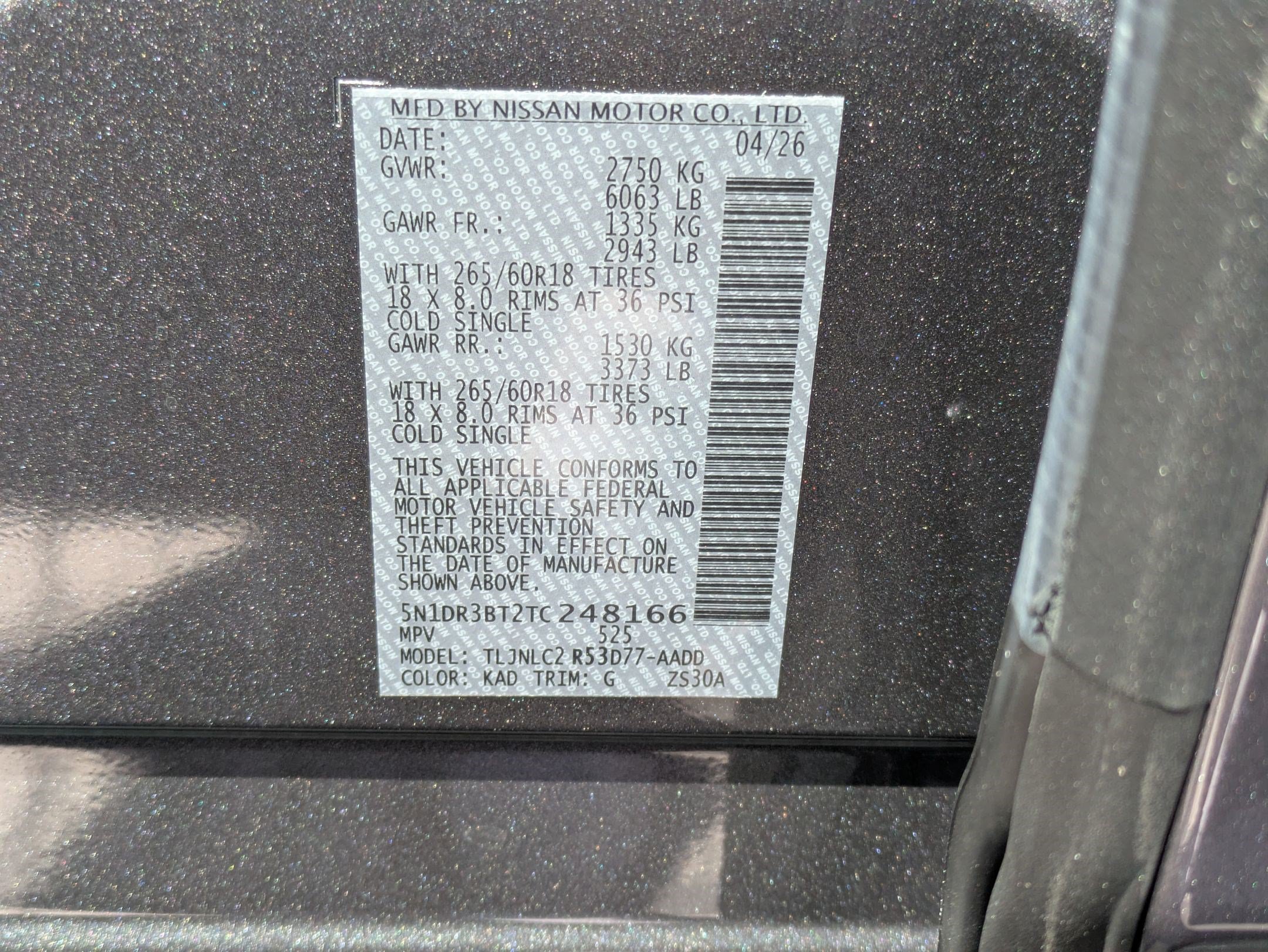 New 2026 Gun Metallic Nissan Rock Creek image 16