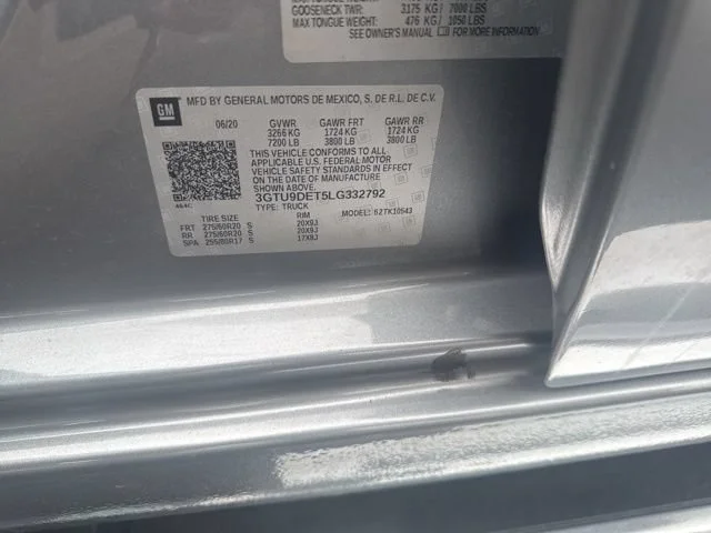 Used 2020 Satin Steel Metallic GMC SLT image 56