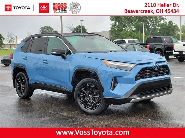 Certified Used 2022 Calvary Blue w/Midnight Black Metallic Roof Toyota XSE image 31