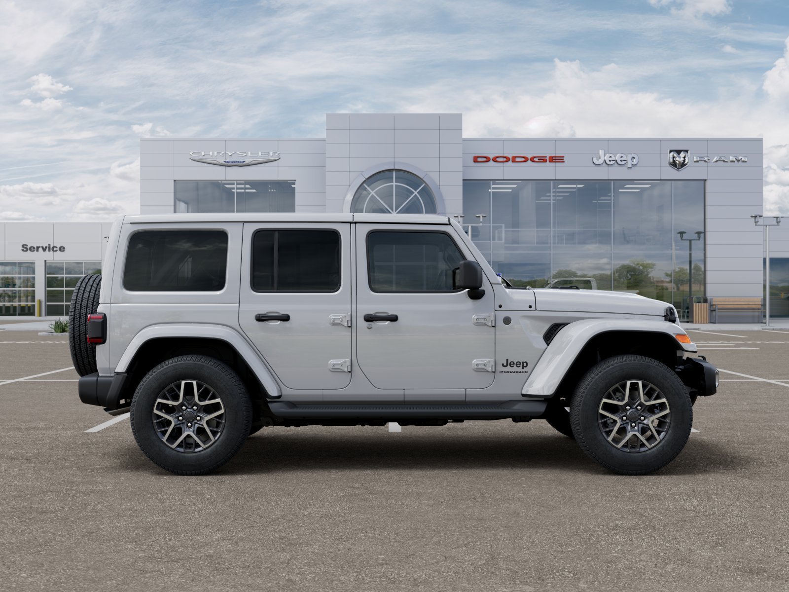 New 2026 Bright White Clear-Coat Exterior Paint Jeep Sahara image 30