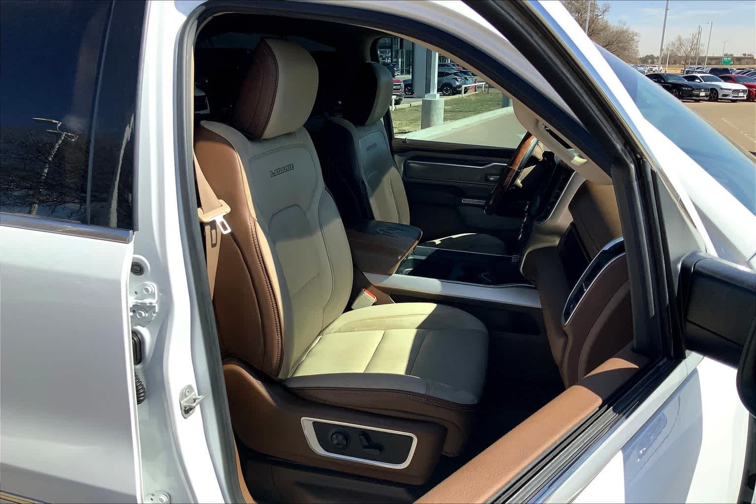 Used 2020 Bright White Clearcoat Ram Laramie image 9