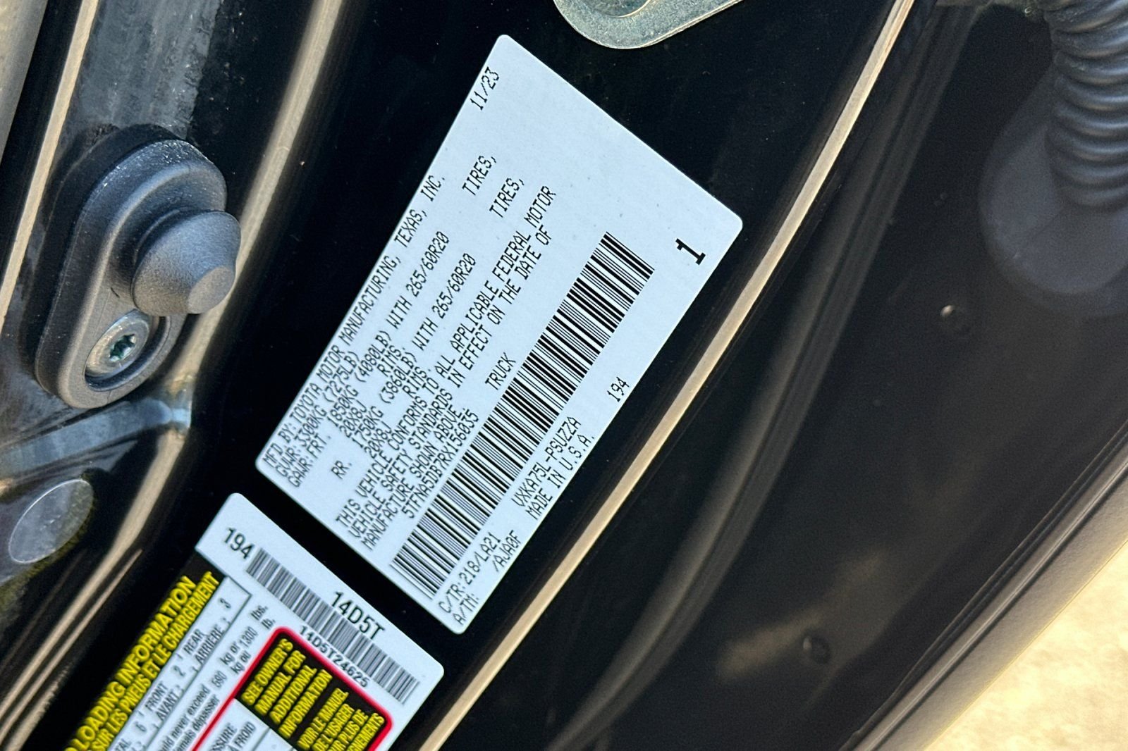 Used 2024 Black Toyota Platinum image 27